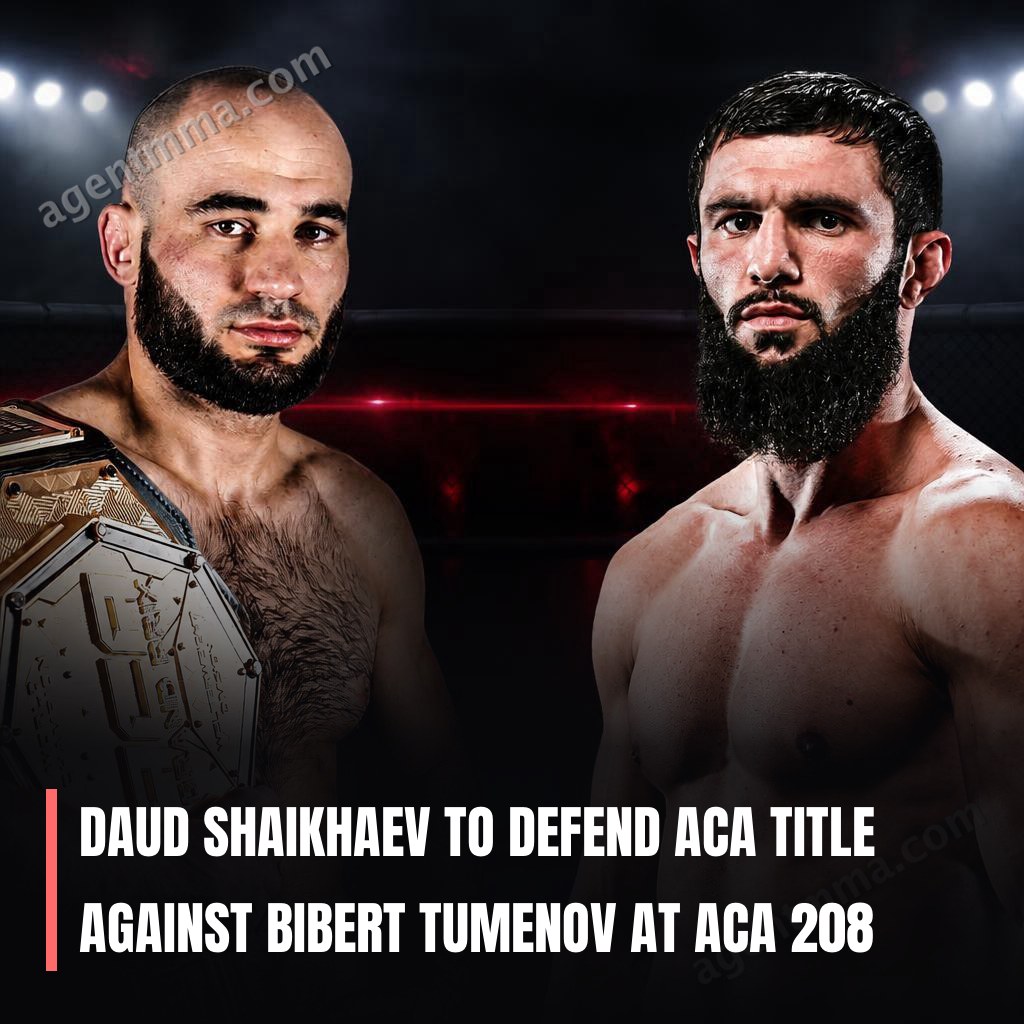 Daud Shaikhaev défendra son titre d'ACA face à Bibert Tumenov à ACA 208