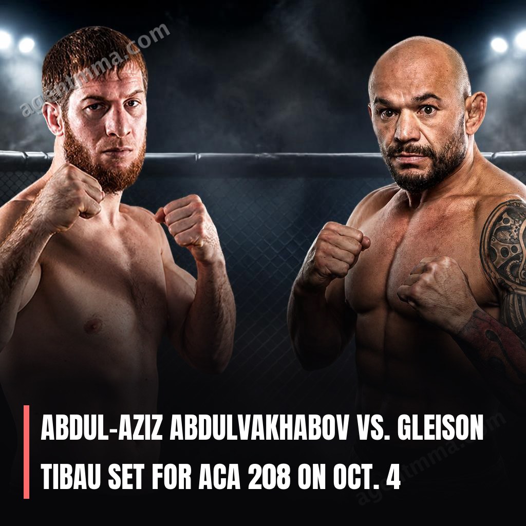 Abdul-Aziz Abdulvakhabov affrontera Gleison Tibau à ACA 208 le 4 octobre
