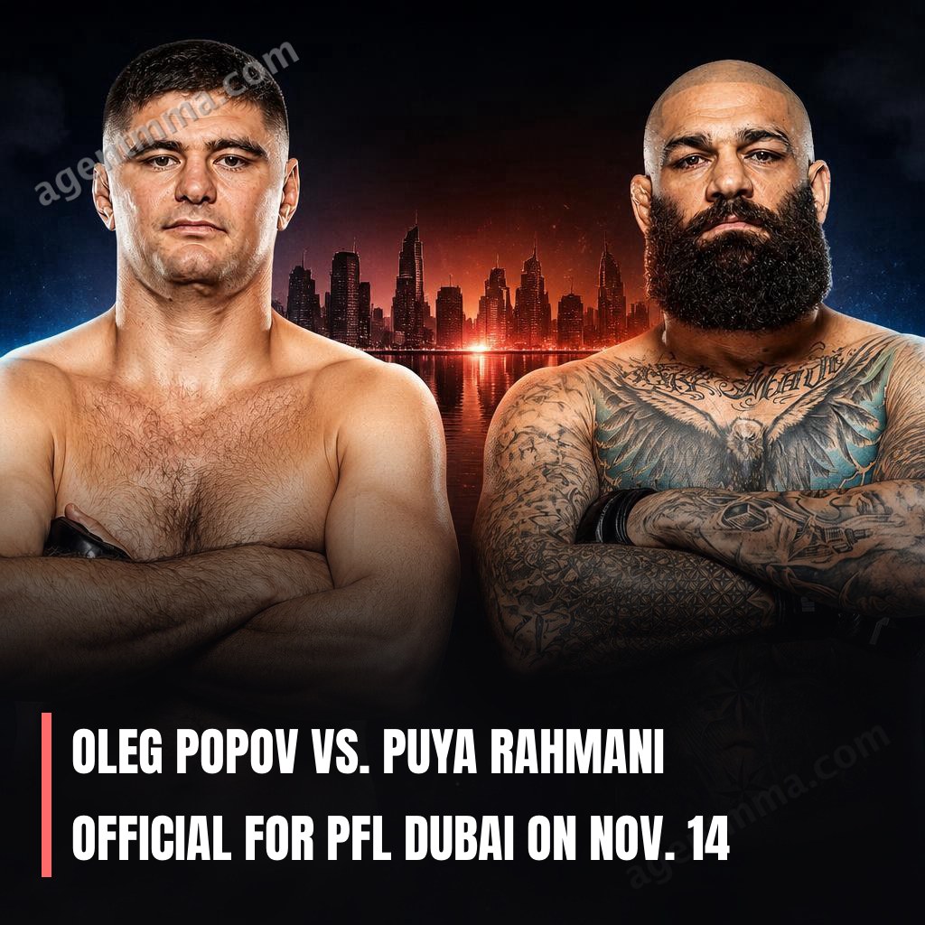 Pouya Rahmani Cumpliendo Suspensión por Dopaje, Victoria en PFL Anulada a Sin Resultado