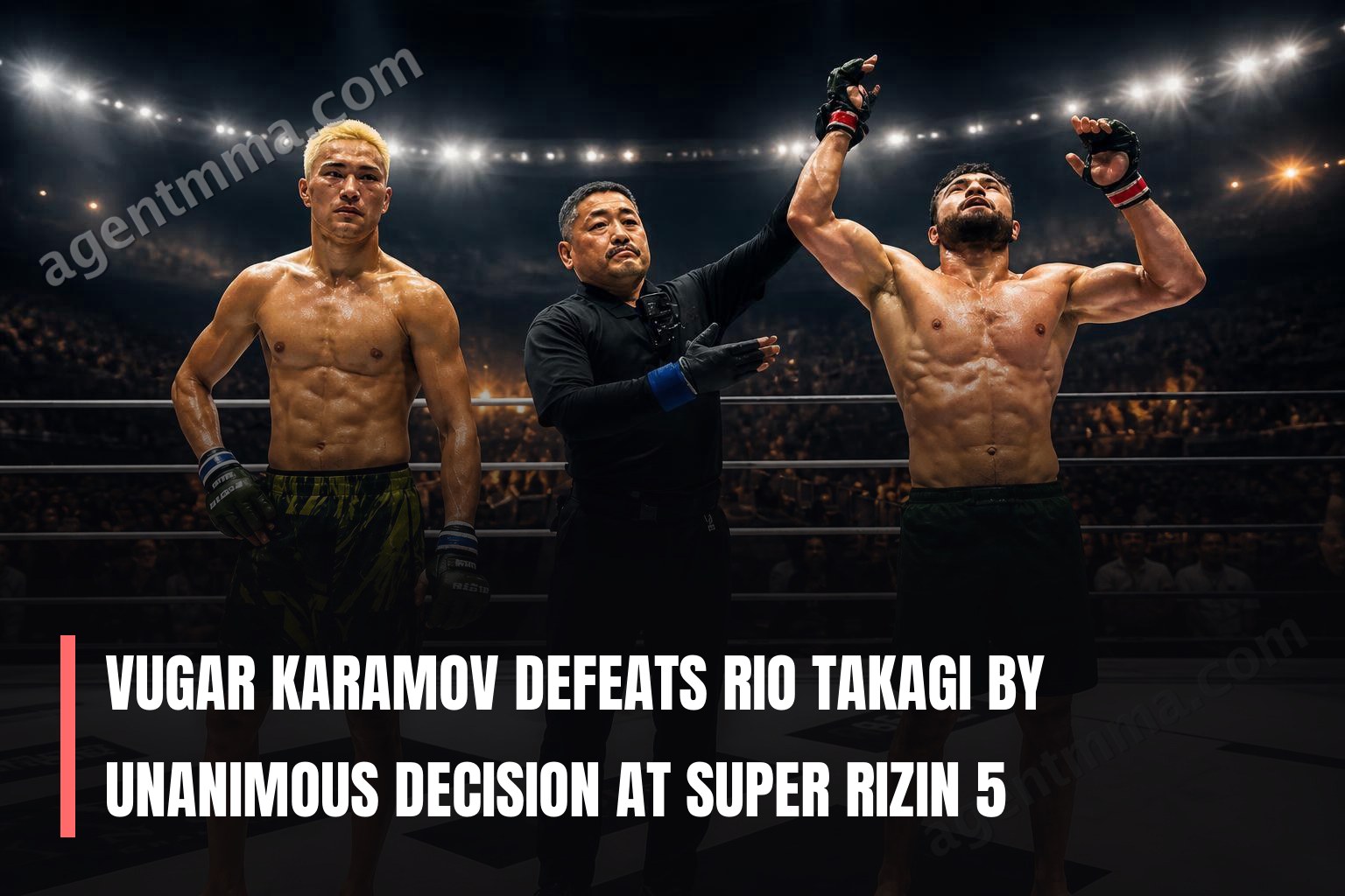 Vugar Karamov defeats Rio Takagi by unanimous decision at Super Rizin 5