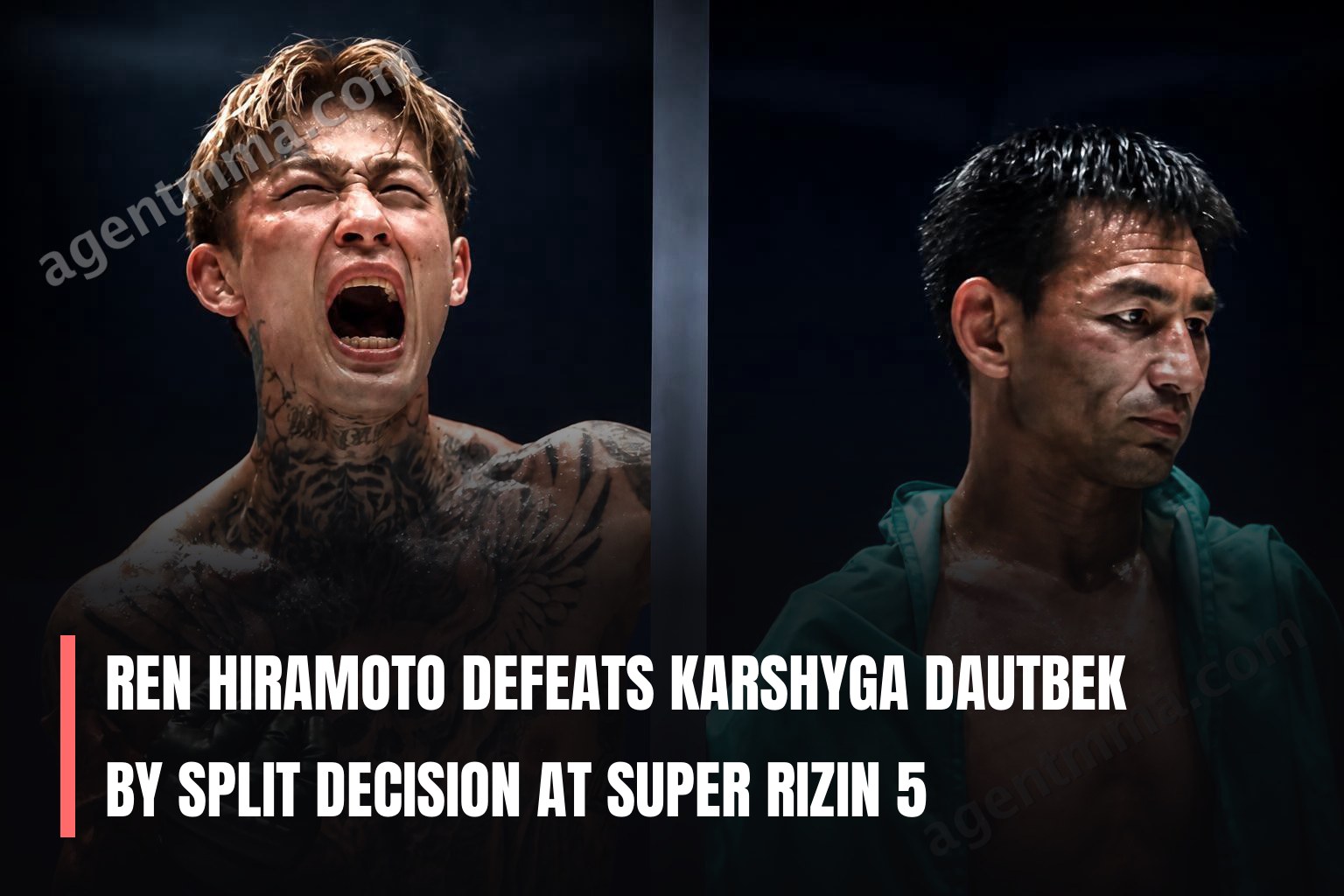 Ren Hiramoto Defeats Karshyga Dautbek by Split Decision at Super Rizin 5
