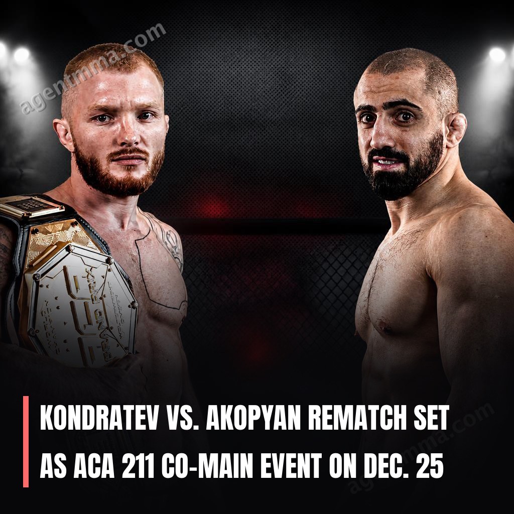 Kondratev vs. Akopyan Rematch Set as ACA 211 Co-Main Event on Dec. 25