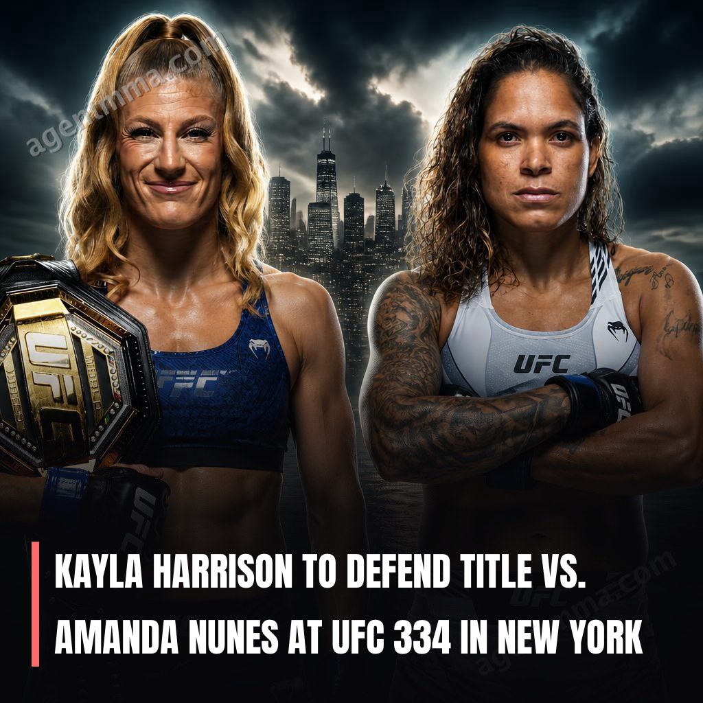 Kayla Harrison to defend title vs. Amanda Nunes at UFC 334 in New York