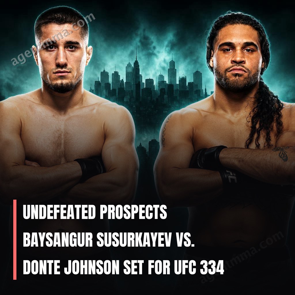 Les prospects invaincus Baysangur Susurkayev et Donte Johnson s'affrontent à l'UFC 334