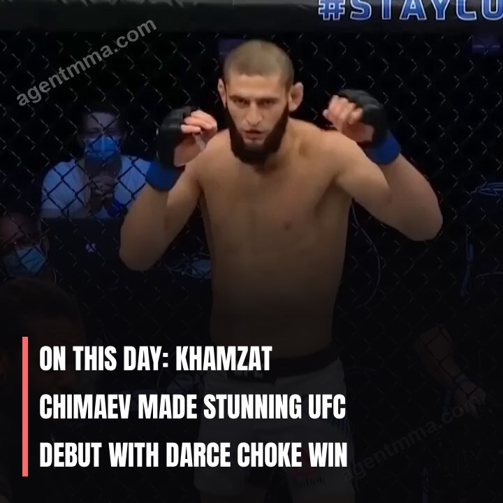 On This Day: Khamzat Chimaev Made Stunning UFC Debut With Darce Choke Win