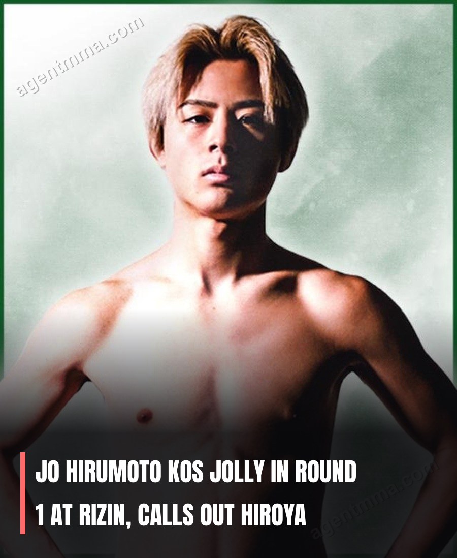 Jo Hirumoto nocauteia Jolly no Round 1 no RIZIN, Desafia Hiroya