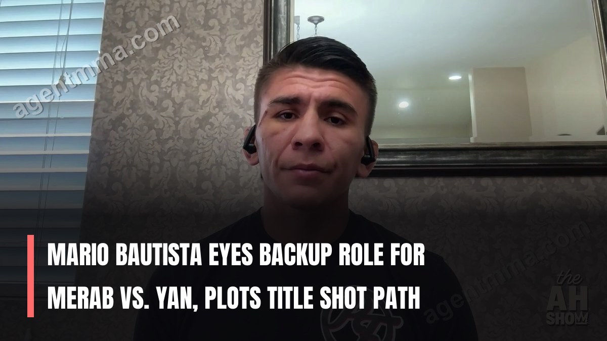 Mario Bautista eyes backup role for Merab vs. Yan, plots title shot path