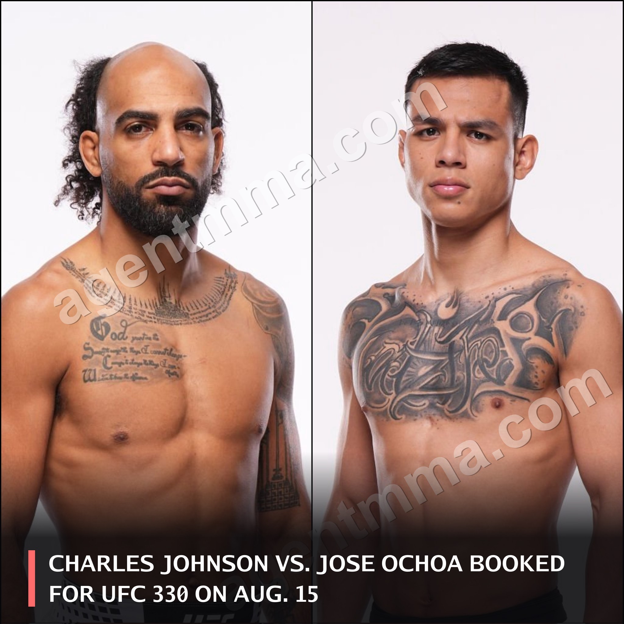 Charles Johnson vs. José Ochoa confirmado para UFC 330 el 15 de agosto