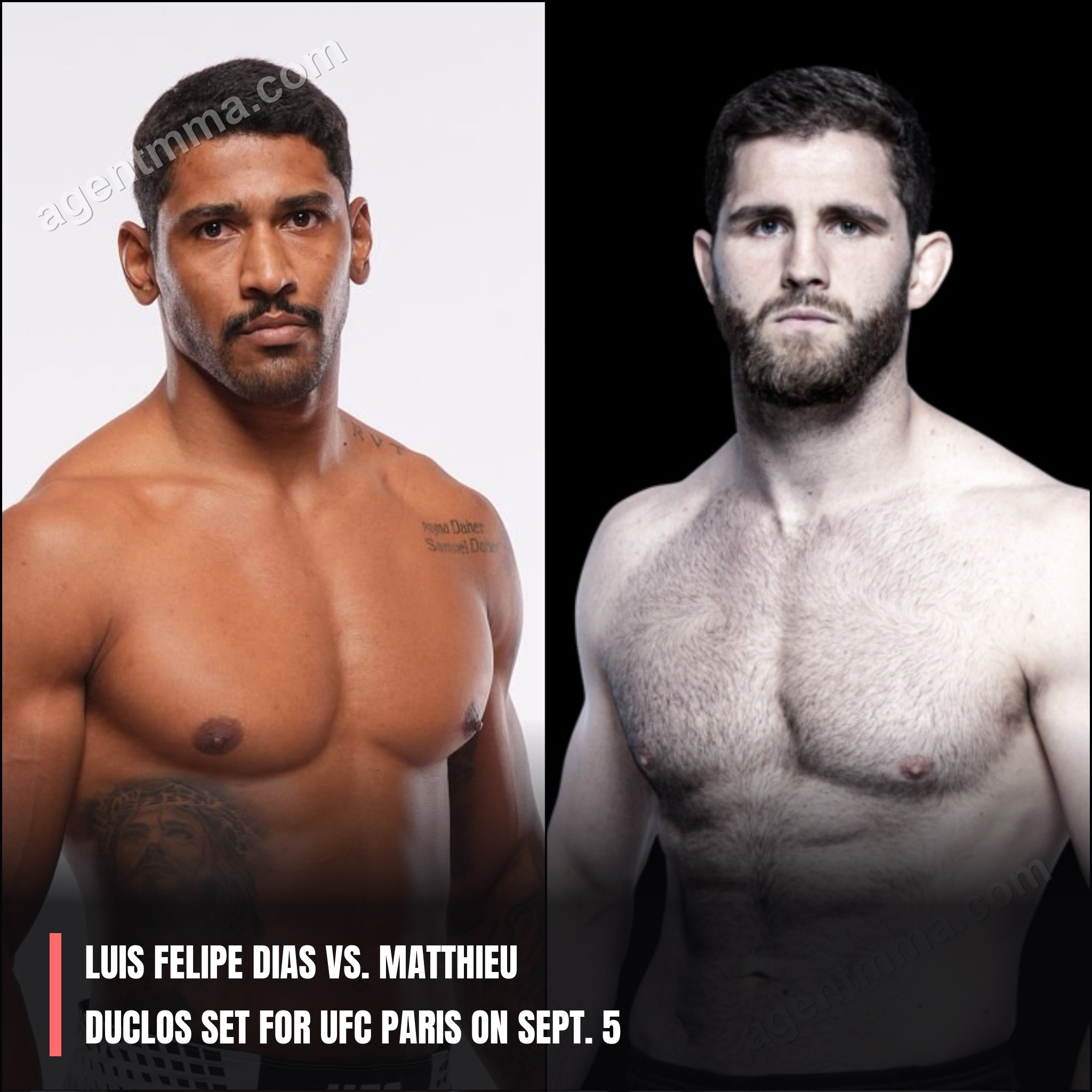 Luis Felipe Dias vs. Matthieu Duclos Confirmado para UFC Paris em 5 de Setembro