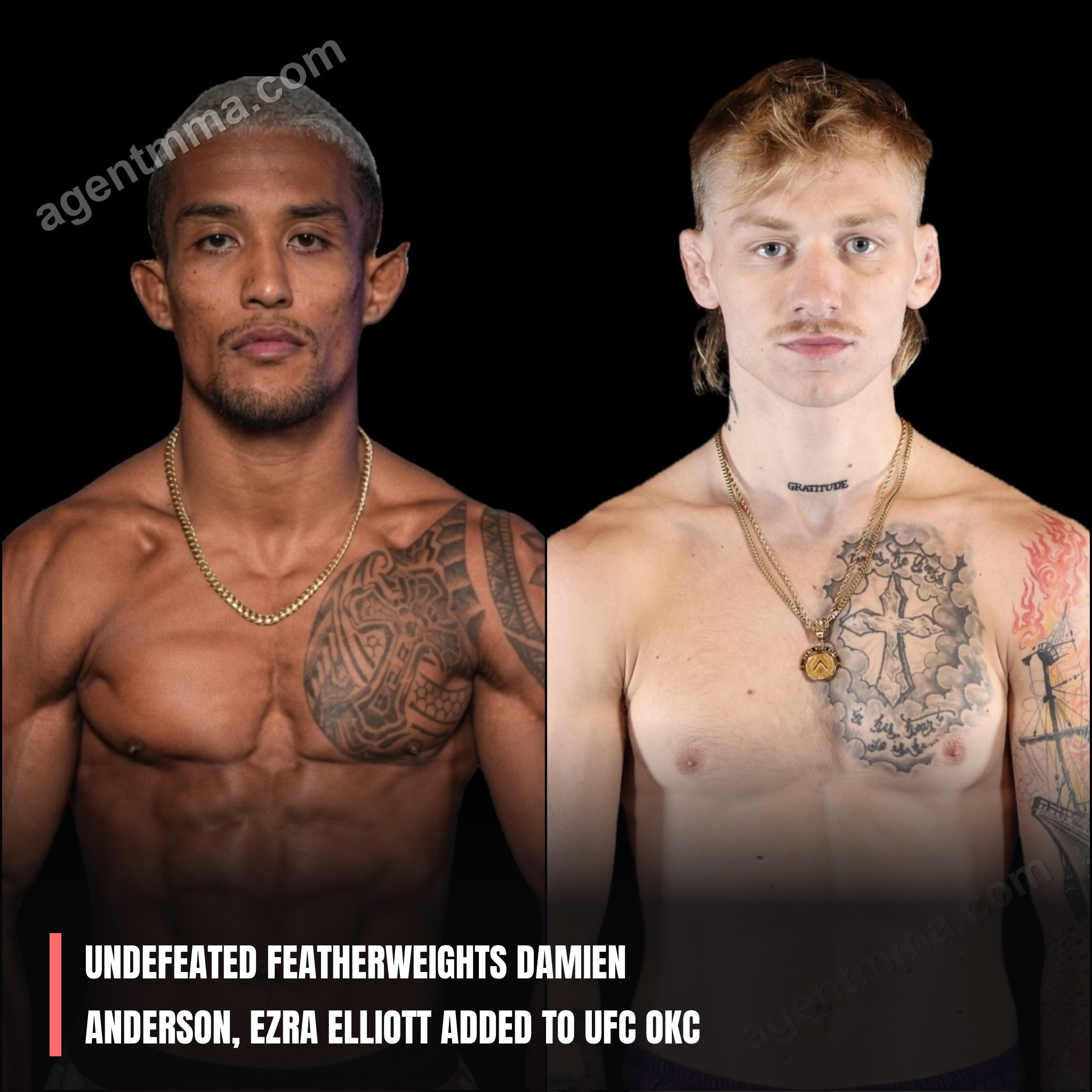 Undefeated Featherweights Damien Anderson, Ezra Elliott Added to UFC OKC