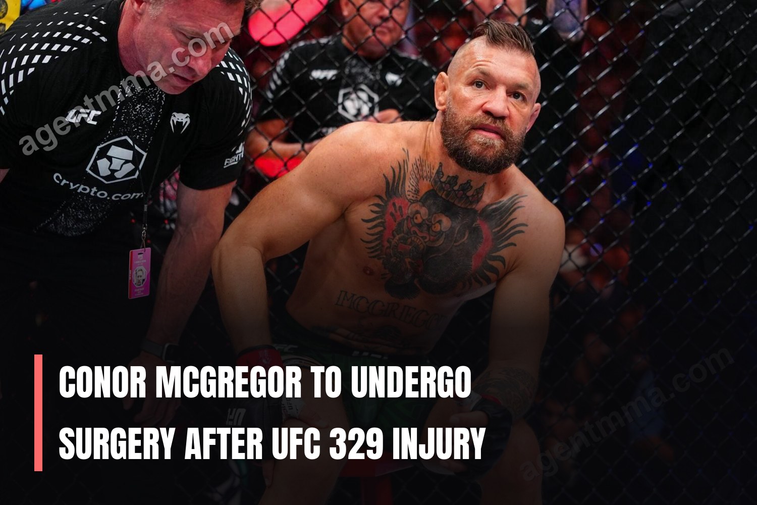 Conor McGregor será submetido a cirurgia após lesão no UFC 329