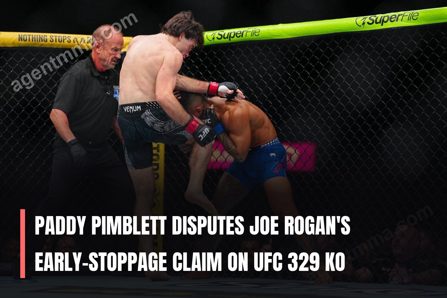 Paddy Pimblett Disputes Joe Rogan's Early-Stoppage Claim on UFC 329 KO