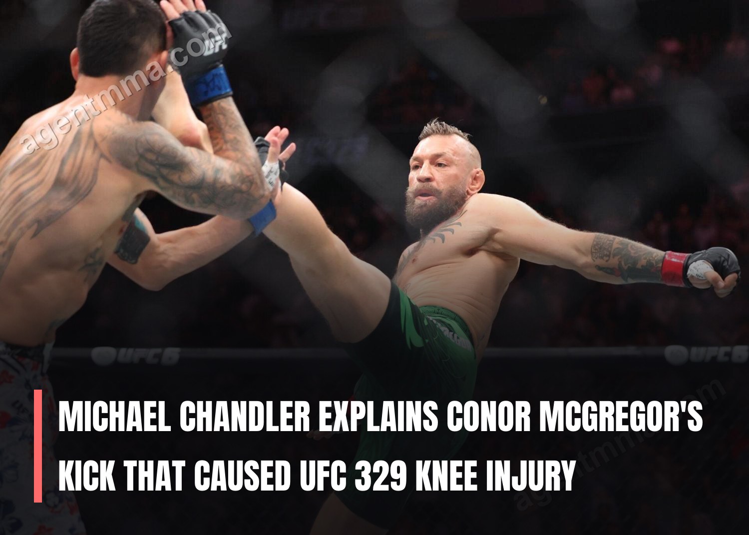 Michael Chandler explains Conor McGregor's kick that caused UFC 329 knee injury