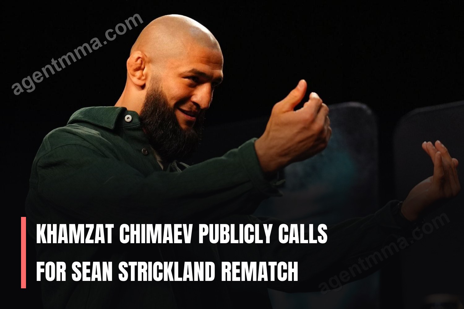 Khamzat Chimaev Publicly Calls for Sean Strickland Rematch