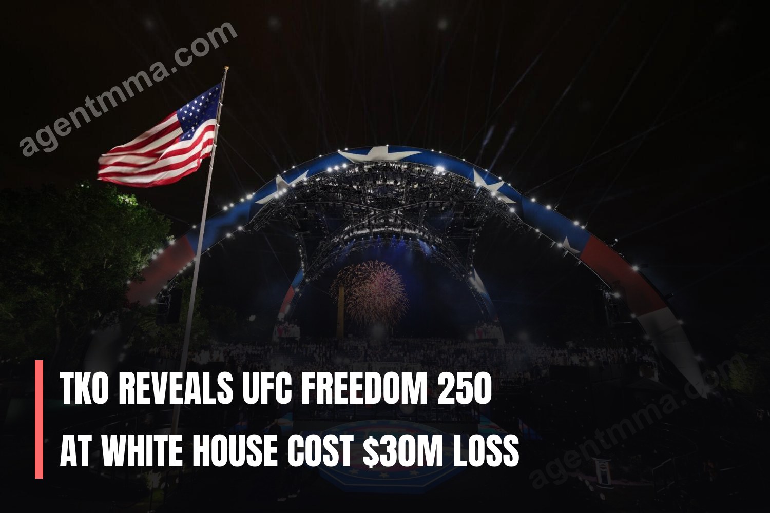 TKO Reveals UFC Freedom 250 at White House Cost $30M Loss