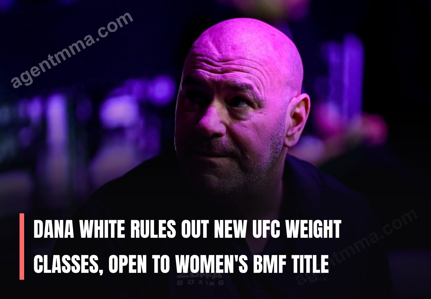 Dana White Rules Out New UFC Weight Classes, Open to Women's BMF Title