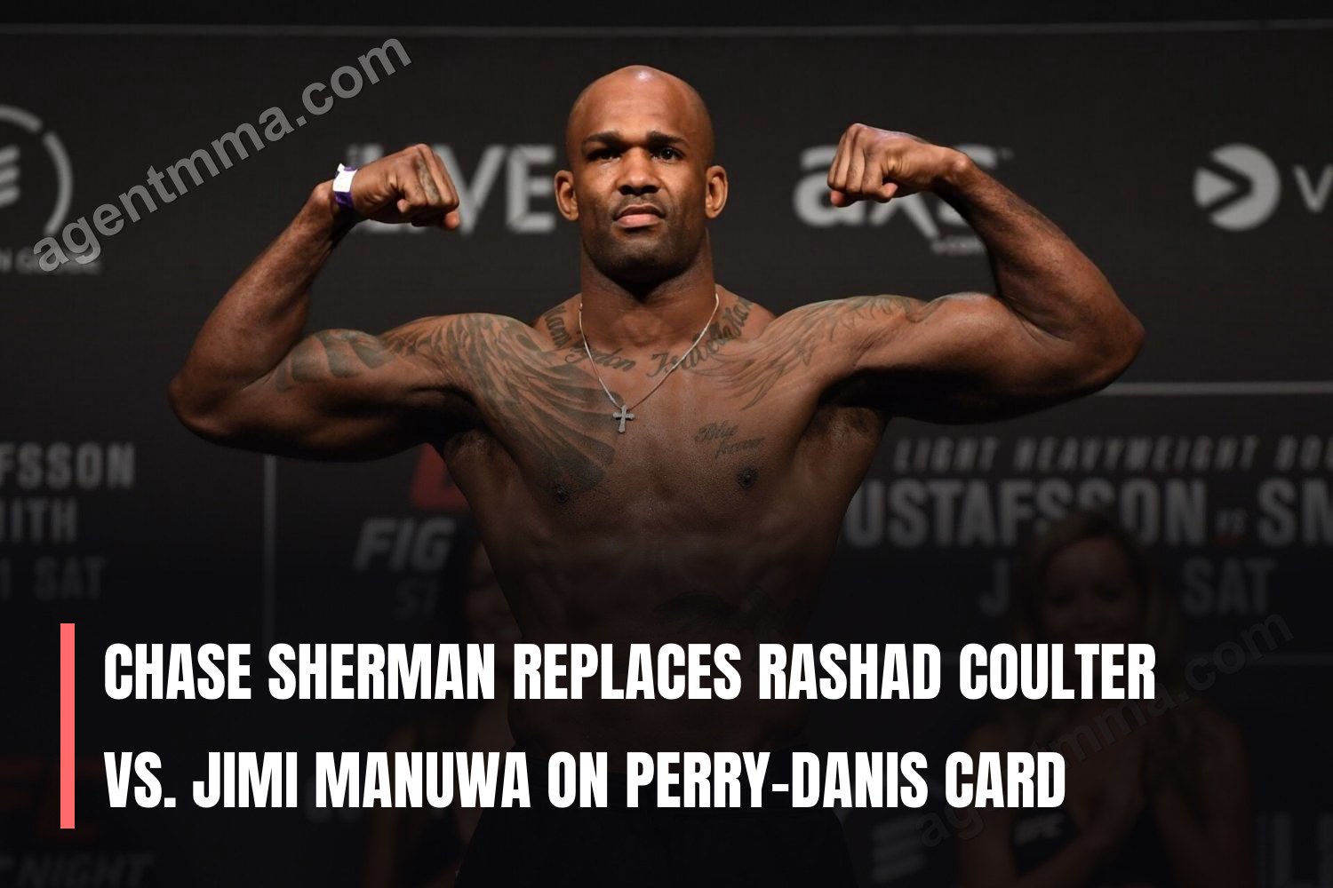 Chase Sherman replaces Rashad Coulter vs. Jimi Manuwa on Perry-Danis card