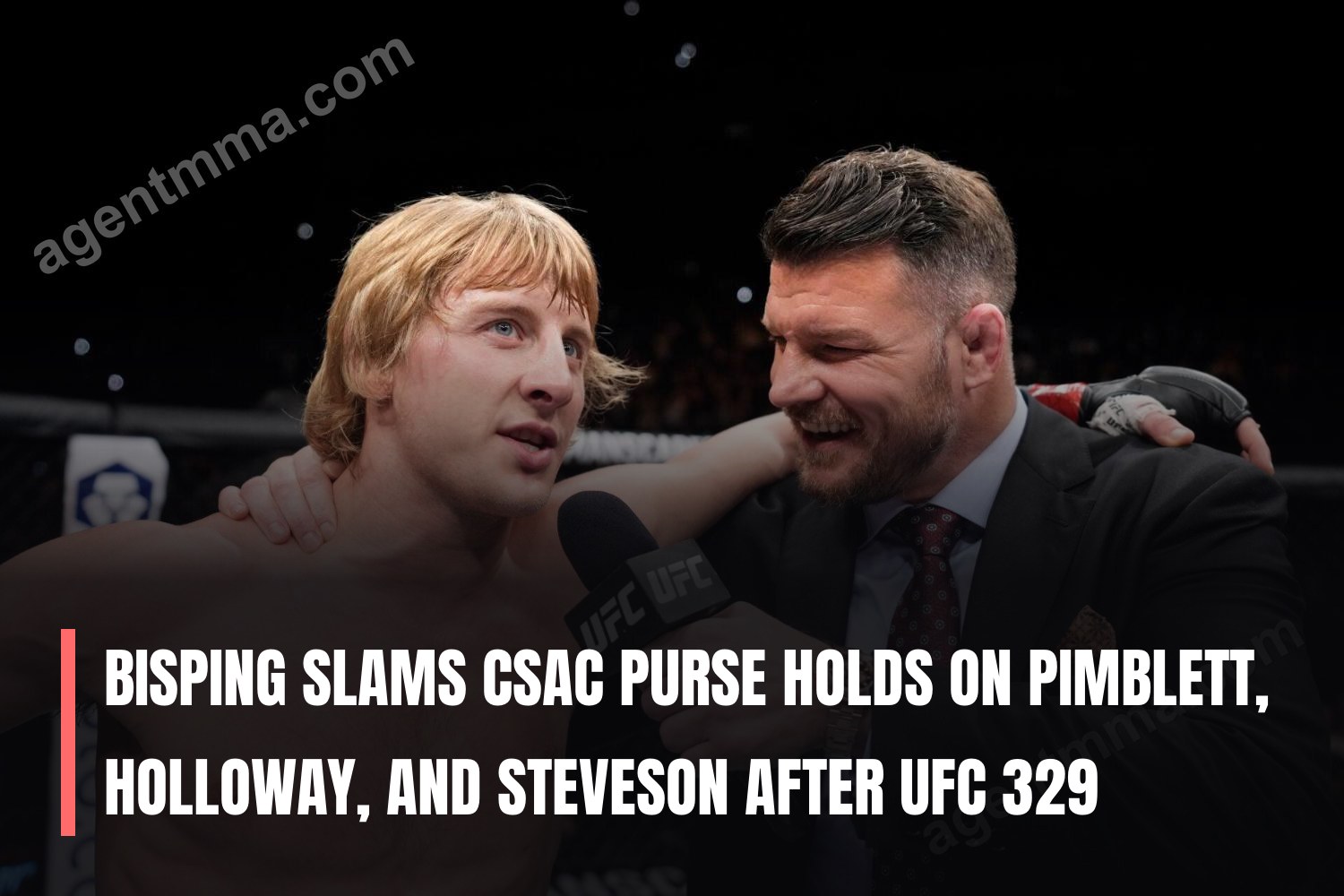 Bisping slams CSAC purse holds on Pimblett, Holloway, and Steveson after UFC 329