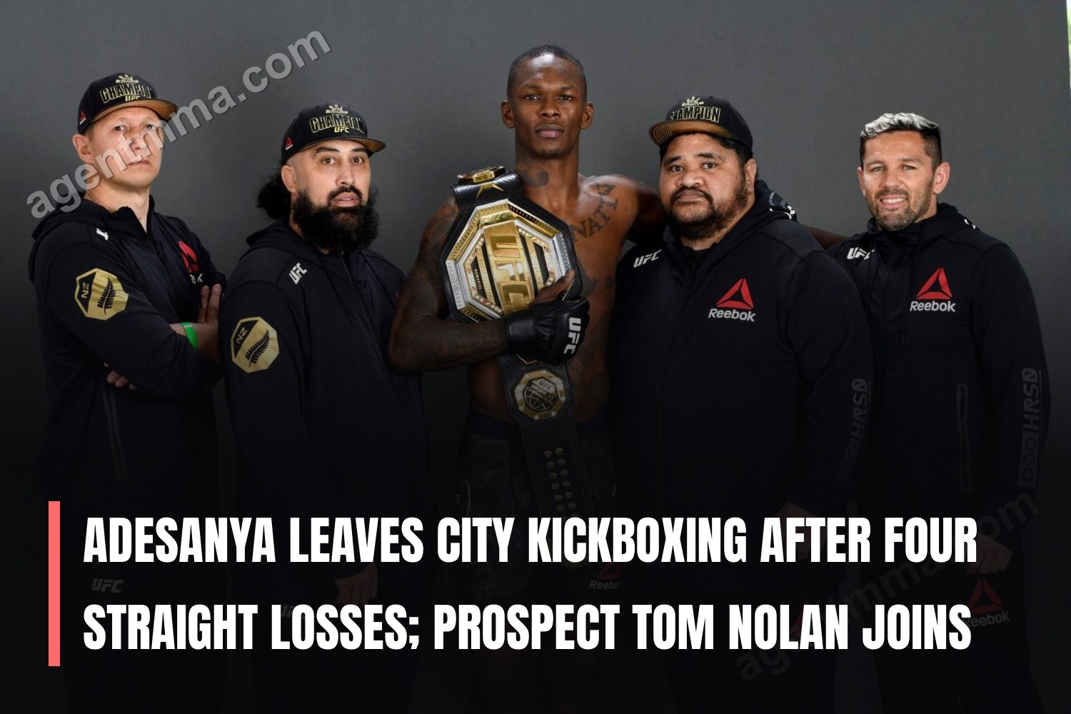 Adesanya deixa City Kickboxing após quatro derrotas consecutivas; prospect Tom Nolan se junta