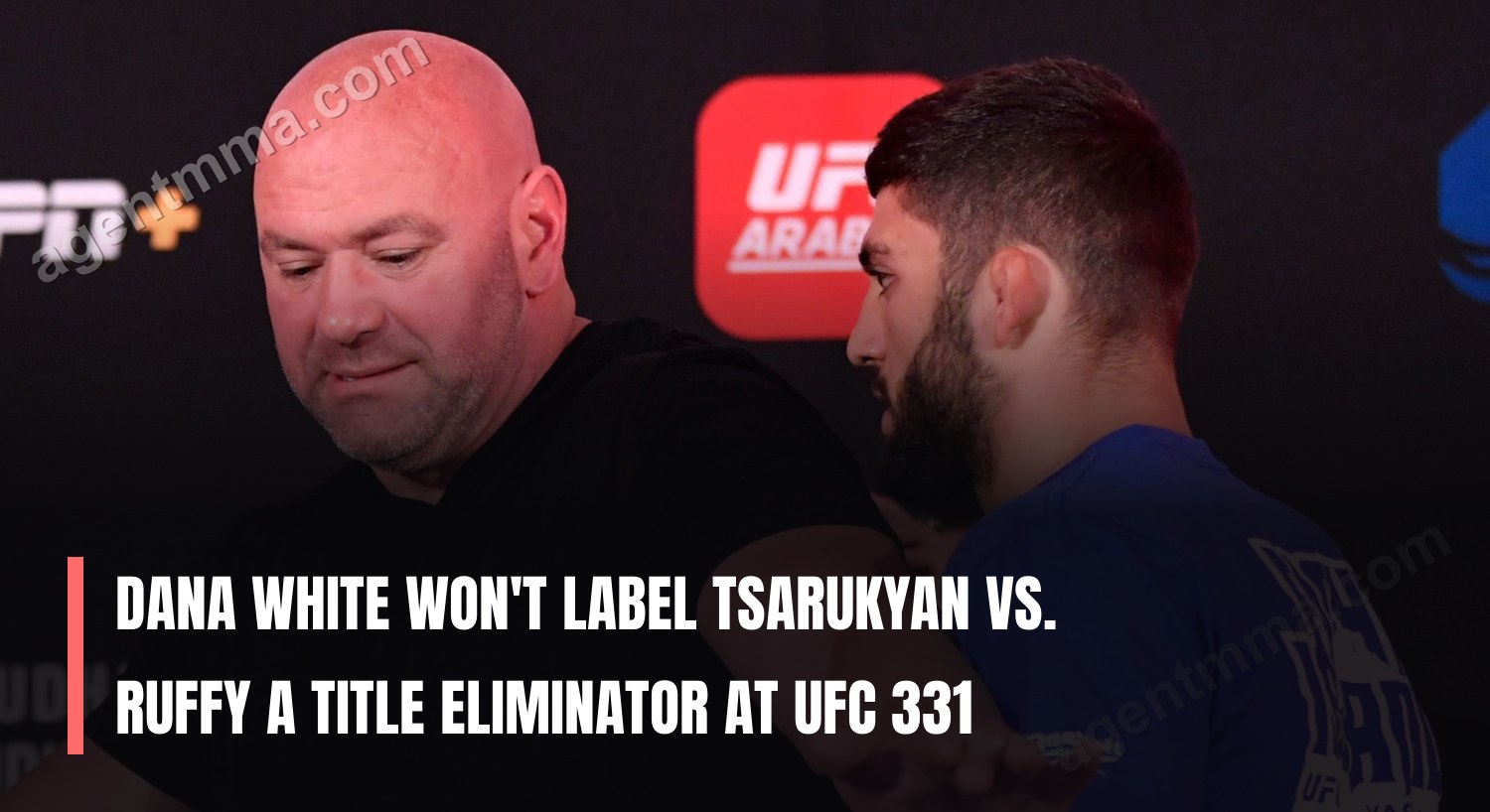 Dana White não classifica Tsarukyan vs. Ruffy como eliminatória de título no UFC 331