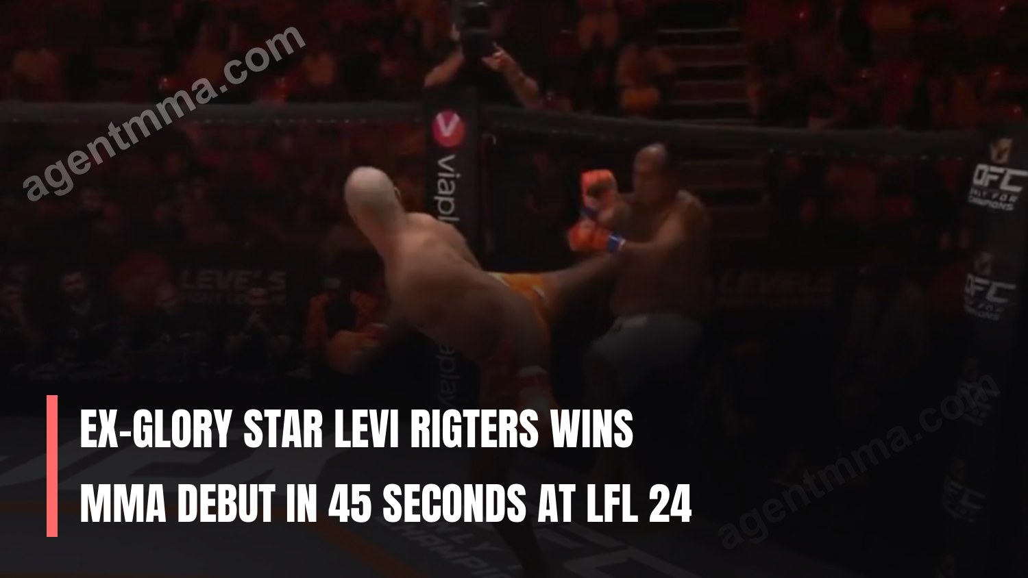 Ex-Glory Star Levi Rigters Wins MMA Debut in 45 Seconds at LFL 24