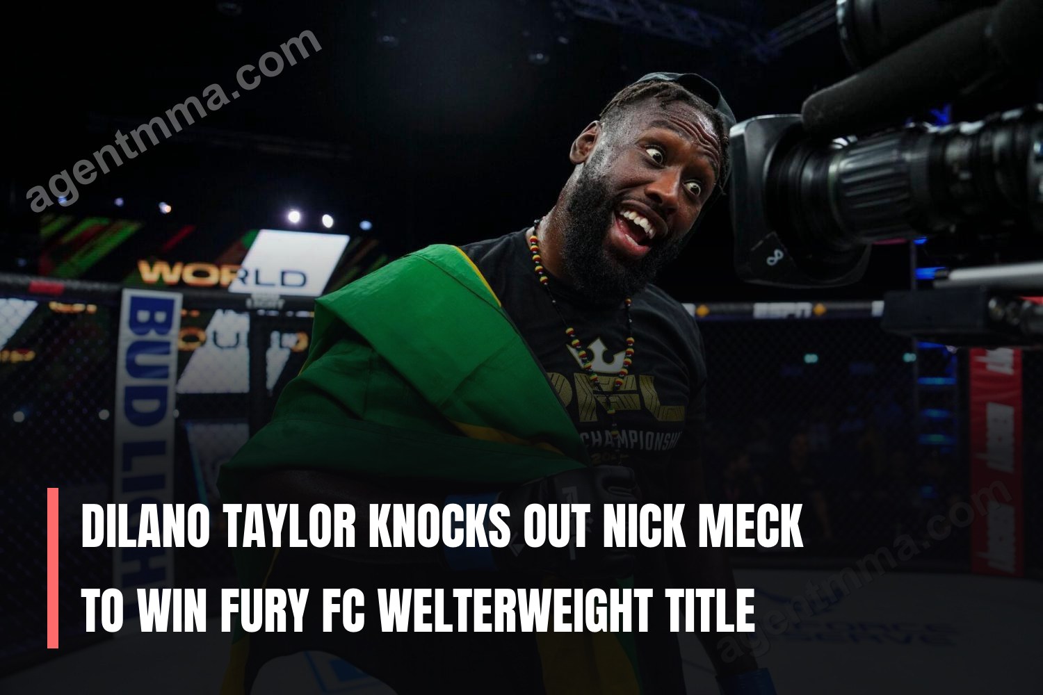 Dilano Taylor knocks out Nick Meck to win Fury FC welterweight title