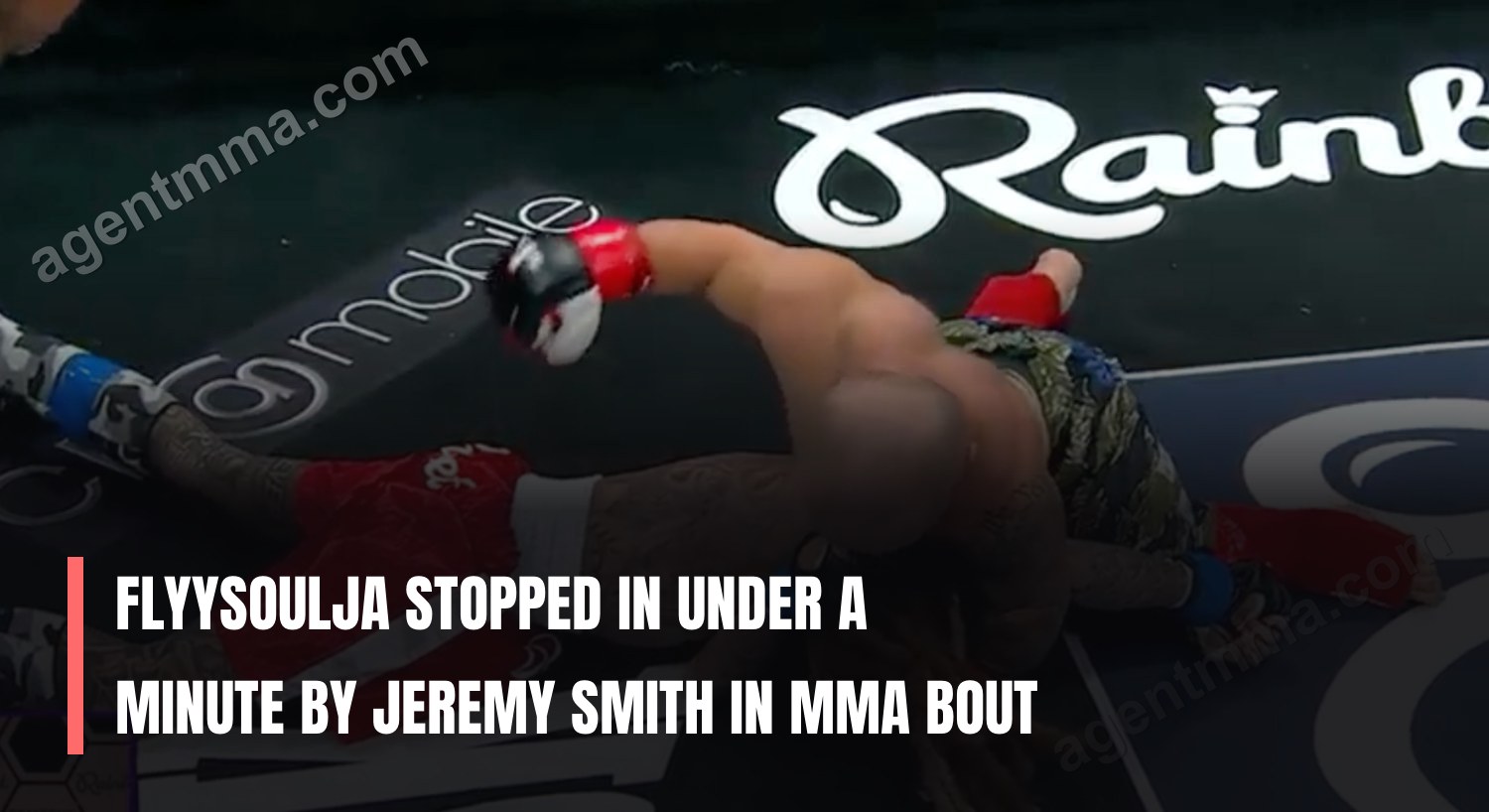 Flyysoulja arrêté en moins d'une minute par Jeremy Smith lors d'un combat de MMA