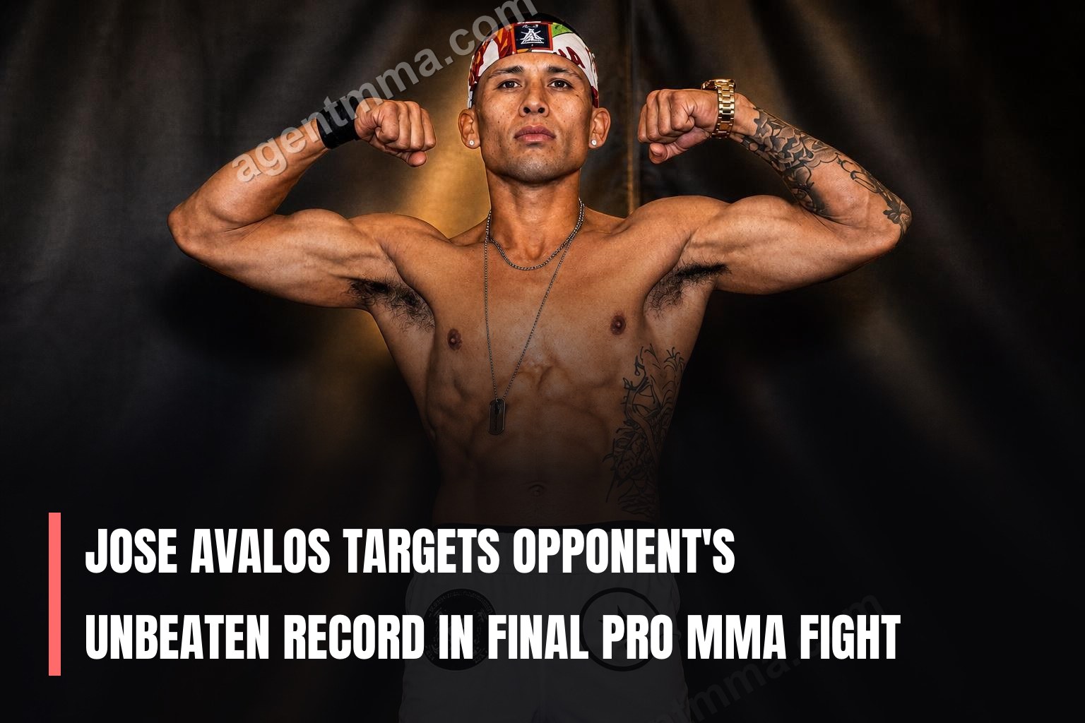 Jose Avalos Targets Opponent's Unbeaten Record in Final Pro MMA Fight