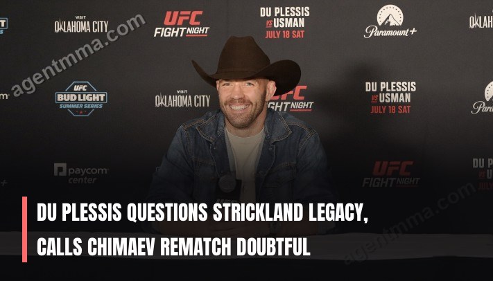 Du Plessis Questions Strickland Legacy, Calls Chimaev Rematch Doubtful