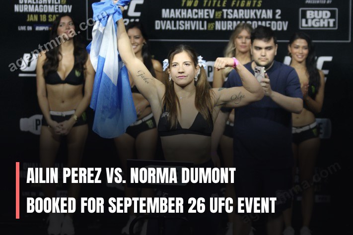 Ailin Perez vs. Norma Dumont Booked for September 26 UFC Event