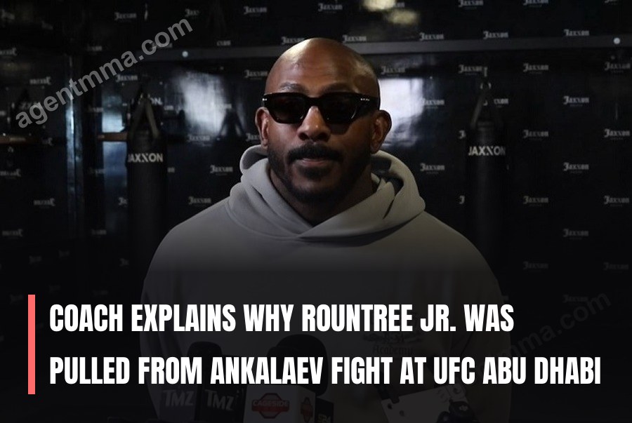 Coach explains why Rountree Jr. was pulled from Ankalaev fight at UFC Abu Dhabi