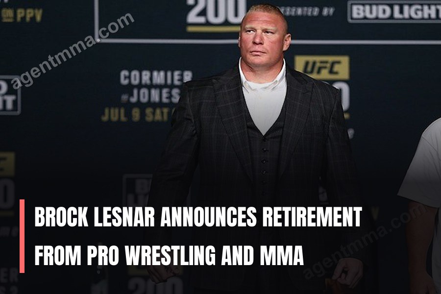 Brock Lesnar Announces Retirement from Pro Wrestling and MMA