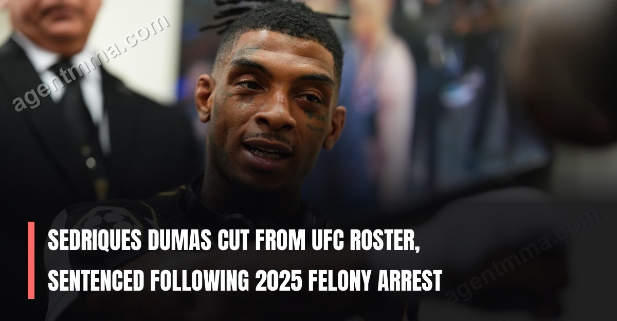 Sedriques Dumas cut from UFC roster, sentenced following 2025 felony arrest