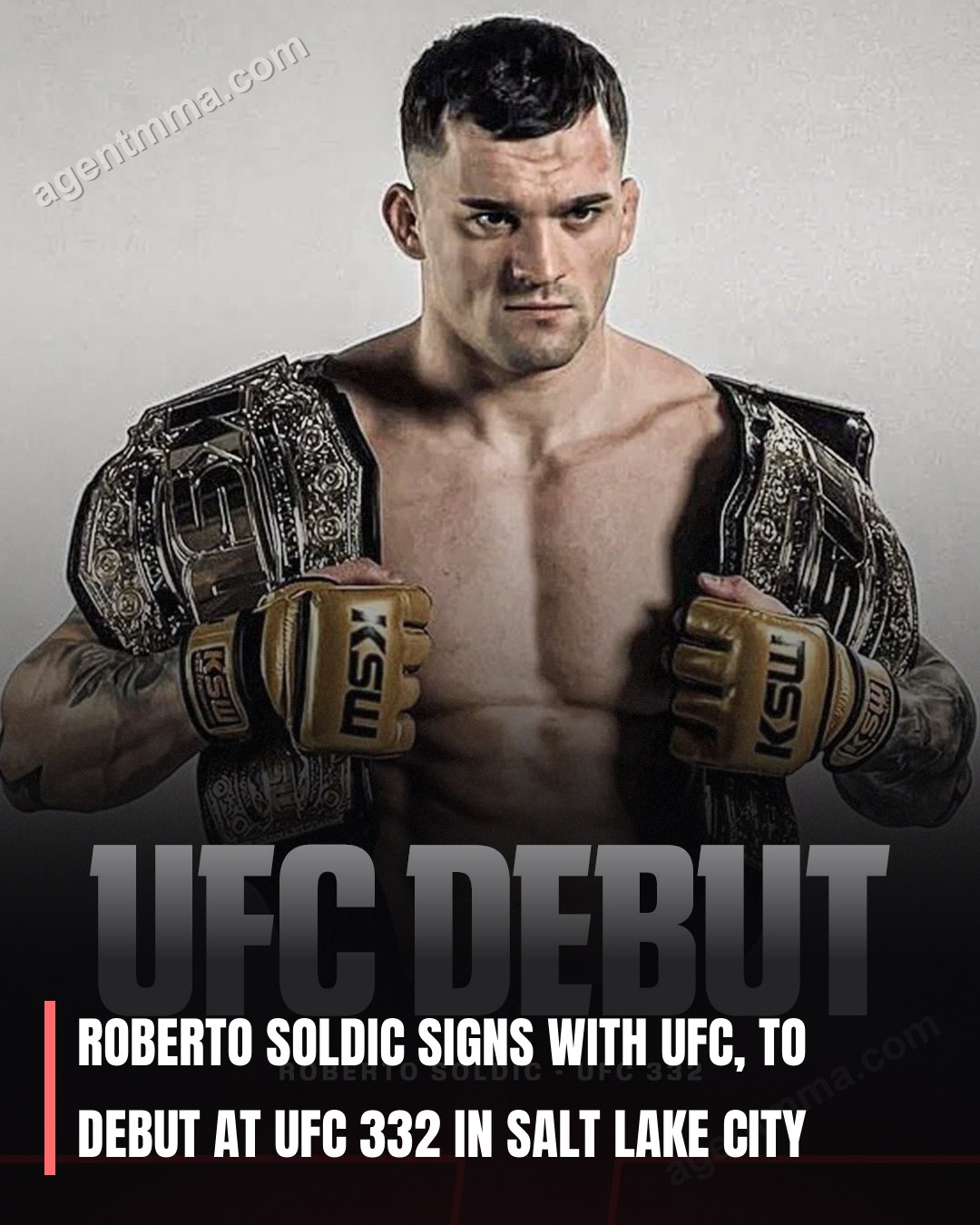 Roberto Soldic Signs with UFC, to Debut at UFC 332 in Salt Lake City