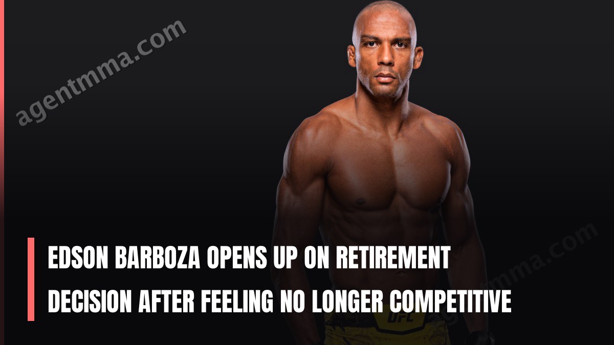 Edson Barboza Opens Up on Retirement Decision After Feeling No Longer Competitive