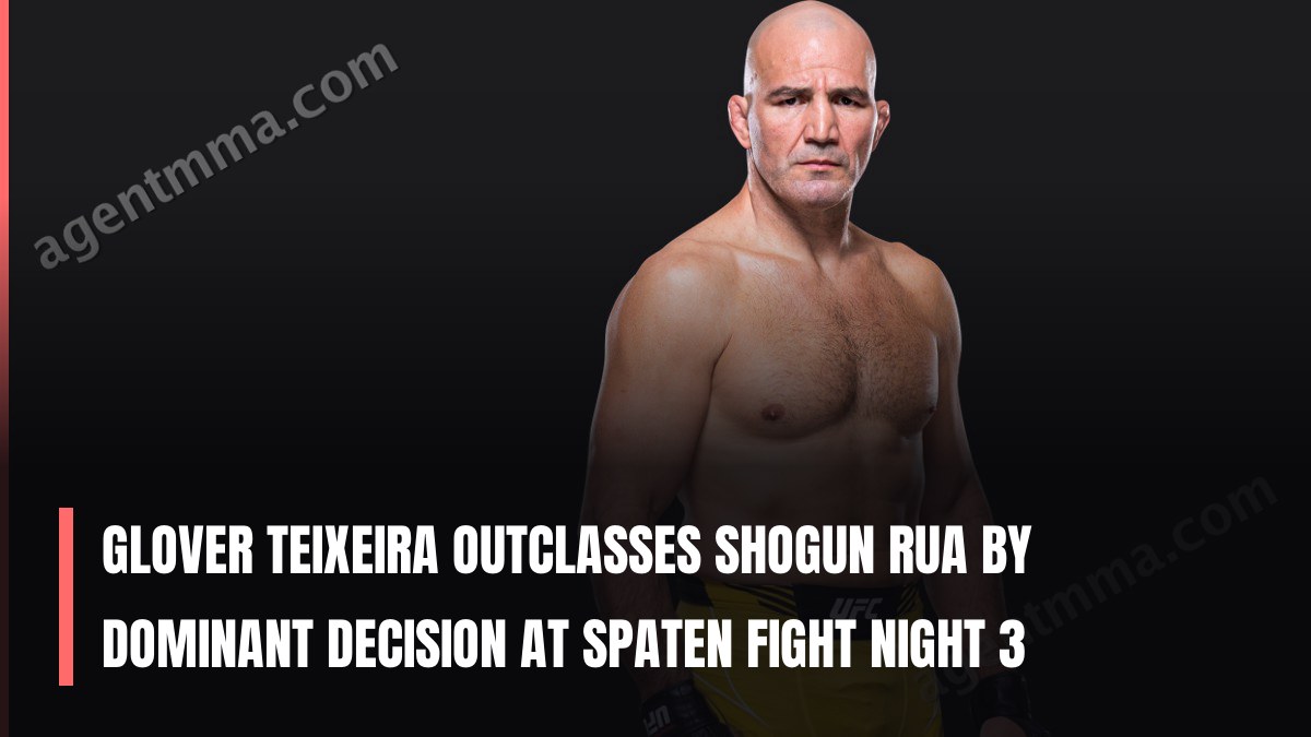 Glover Teixeira surclasse Shogun Rua par décision dominante à Spaten Fight Night 3