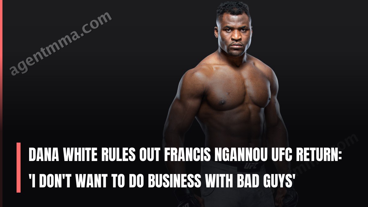 Dana White rules out Francis Ngannou UFC return: 'I don't want to do business with bad guys'