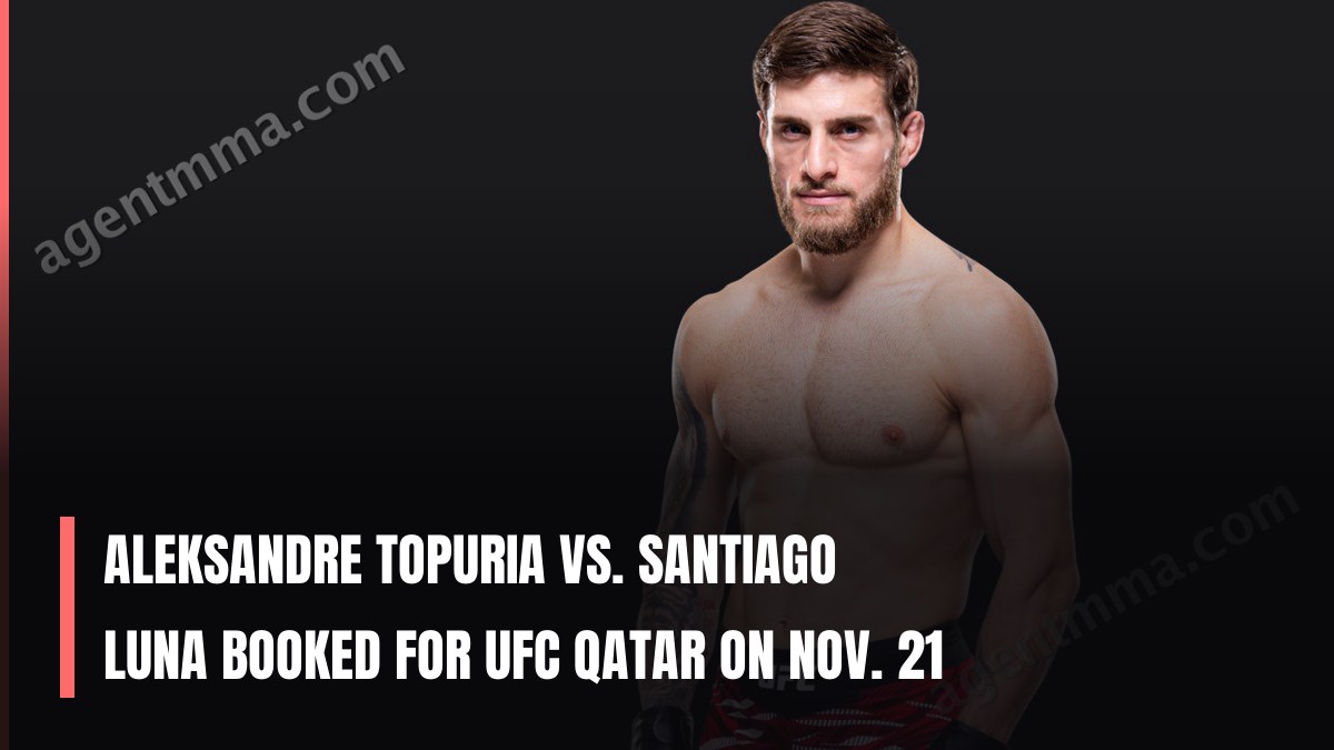 Aleksandre Topuria vs. Santiago Luna Booked for UFC Qatar on Nov. 21