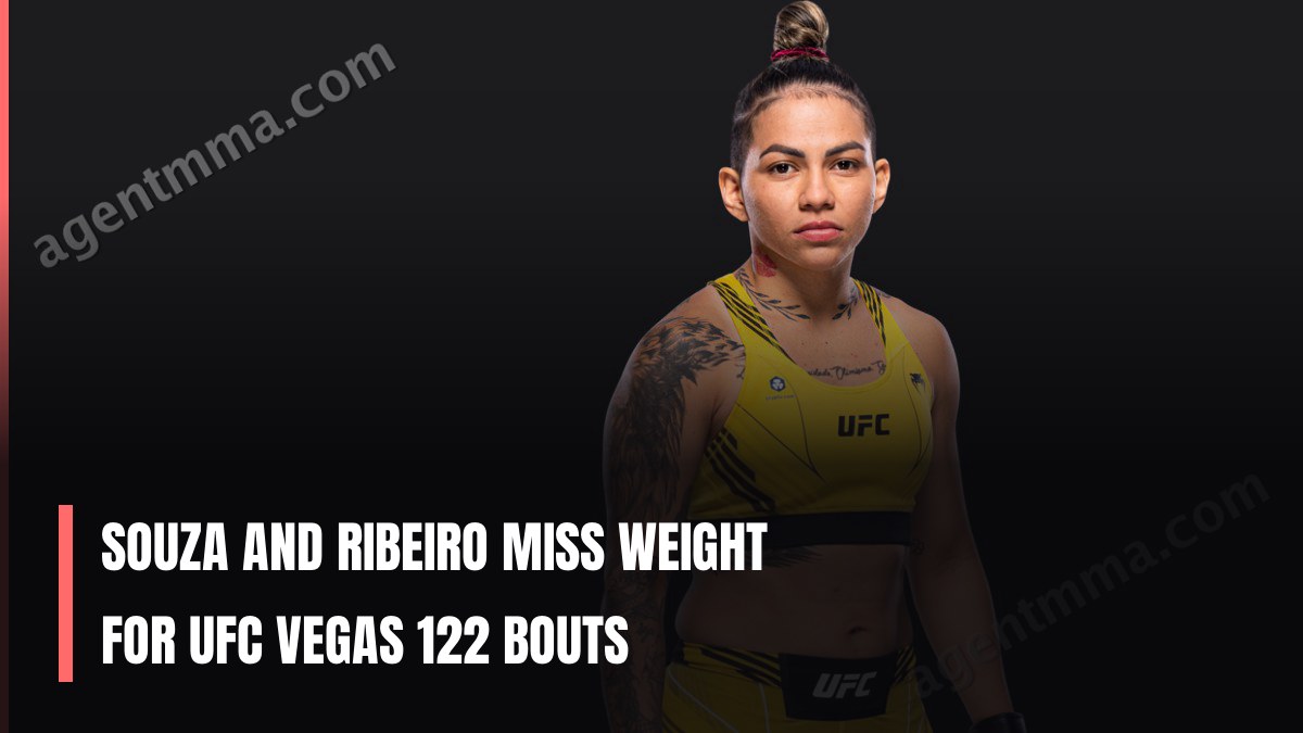 Souza and Ribeiro miss weight for UFC Vegas 122 bouts