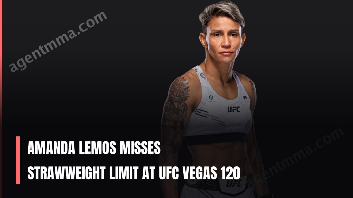 Amanda Lemos No Alcanza el Límite de Peso Paja en UFC Vegas 120