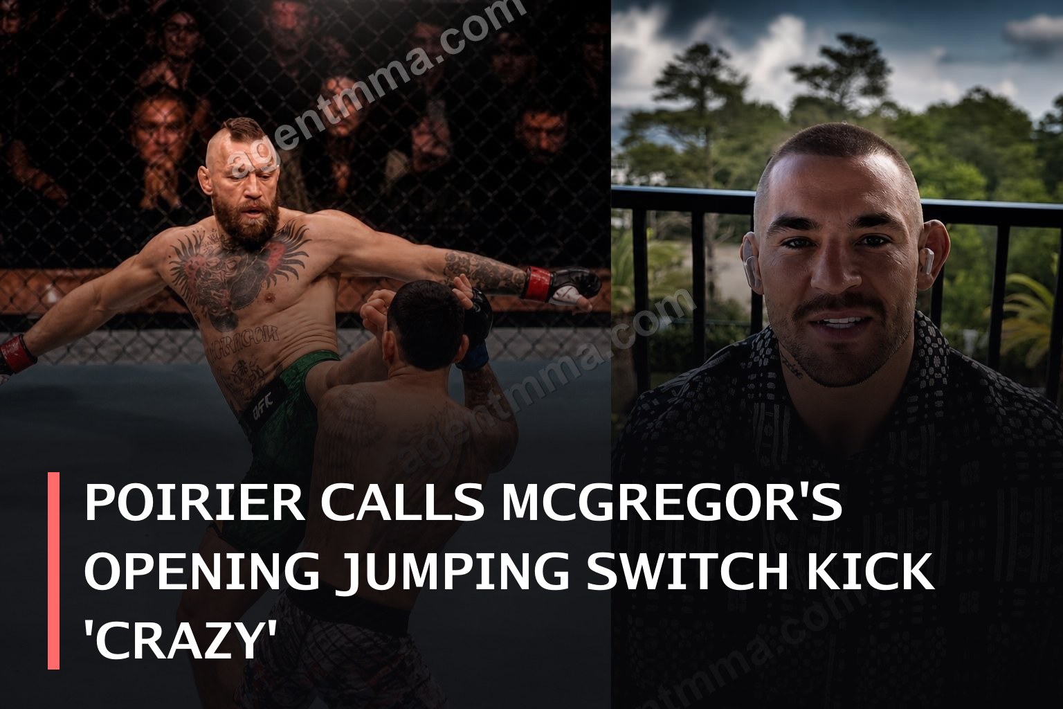Poirier califica la patada voladora inicial de McGregor de 'loca'