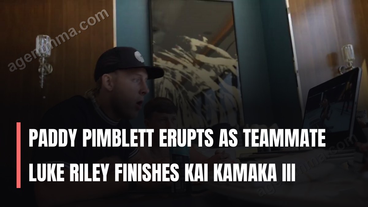 Paddy Pimblett estalla de entusiasmo cuando su compañero Luke Riley vence a Kai Kamaka III