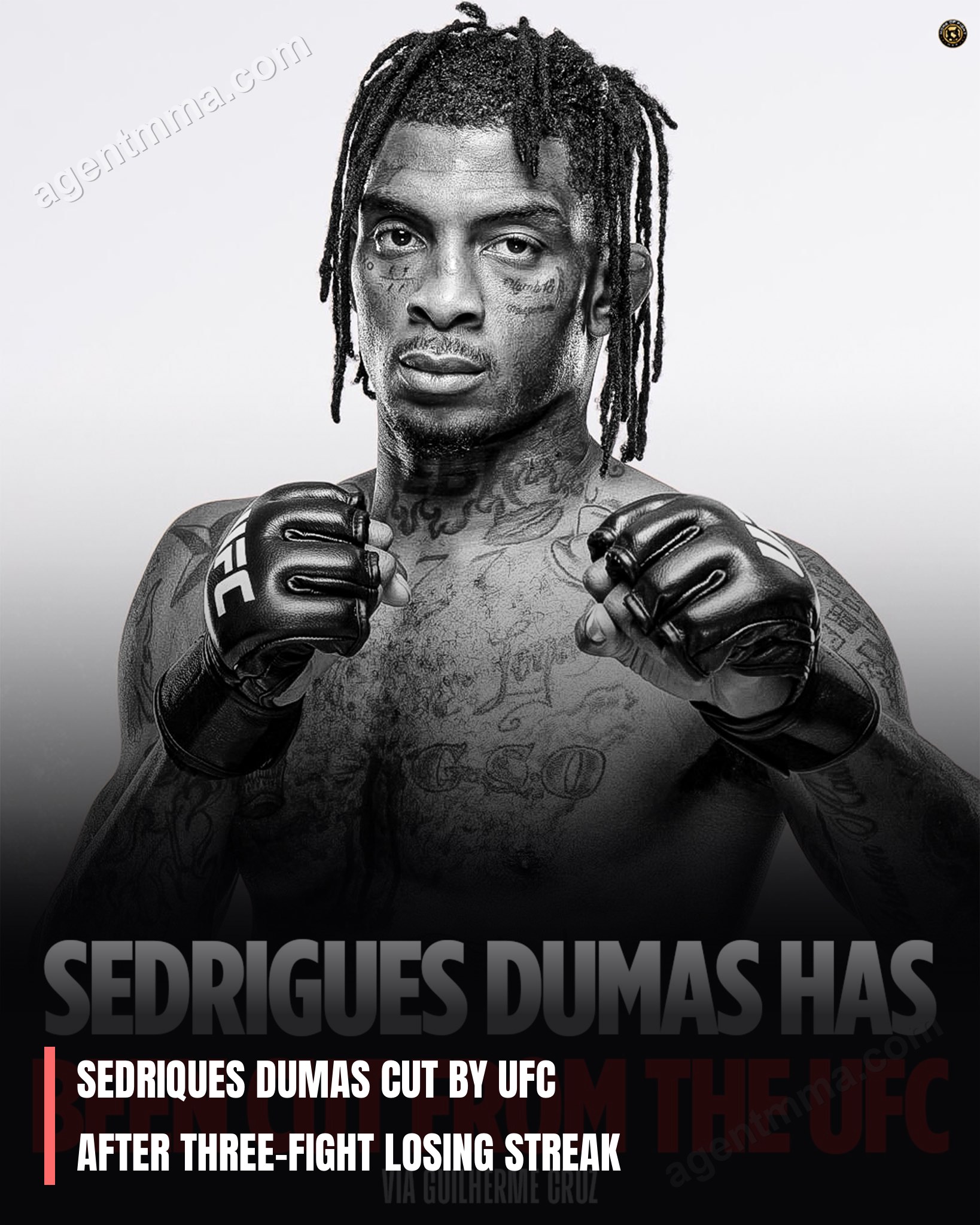 Седрикес Дюмас отчислен из UFC после трёх поражений подряд