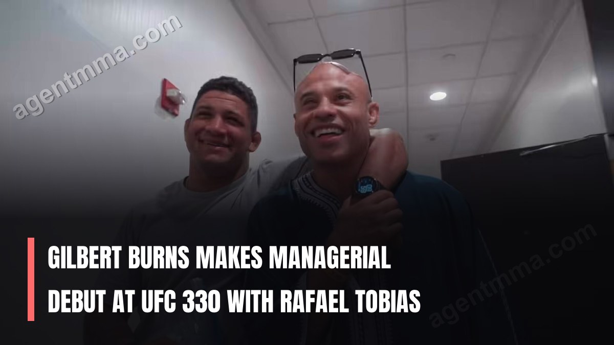 Gilbert Burns Makes Managerial Debut at UFC 330 with Rafael Tobias