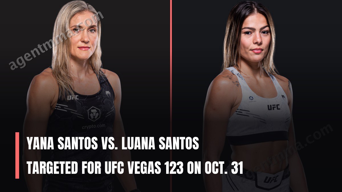 Yana Santos vs. Luana Santos targeted for UFC Vegas 123 on Oct. 31