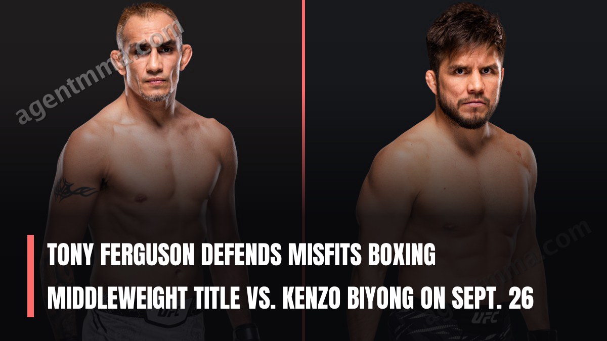 Tony Ferguson defends Misfits Boxing middleweight title vs. Kenzo Biyong on Sept. 26