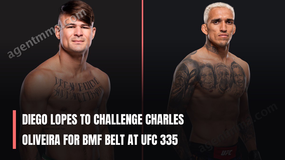Diego Lopes to challenge Charles Oliveira for BMF belt at UFC 335