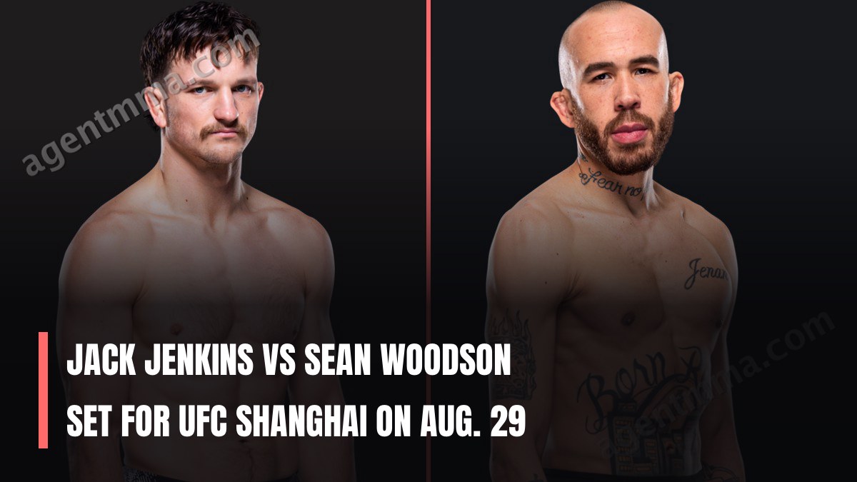 Jack Jenkins vs Sean Woodson Set for UFC Shanghai on Aug. 29