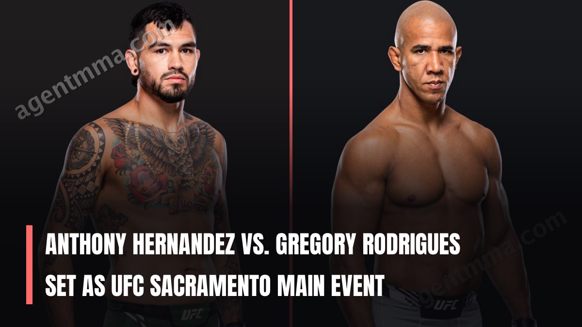 Anthony Hernandez vs. Gregory Rodrigues Set as UFC Sacramento Main Event