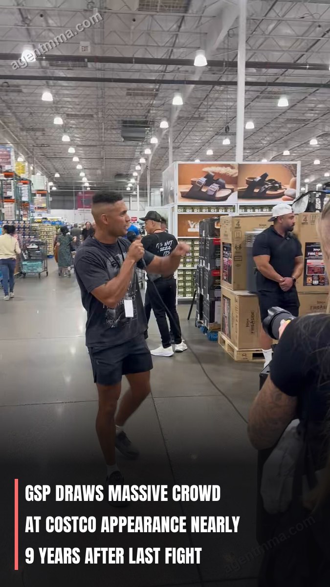GSP draws massive crowd at Costco appearance nearly 9 years after last fight